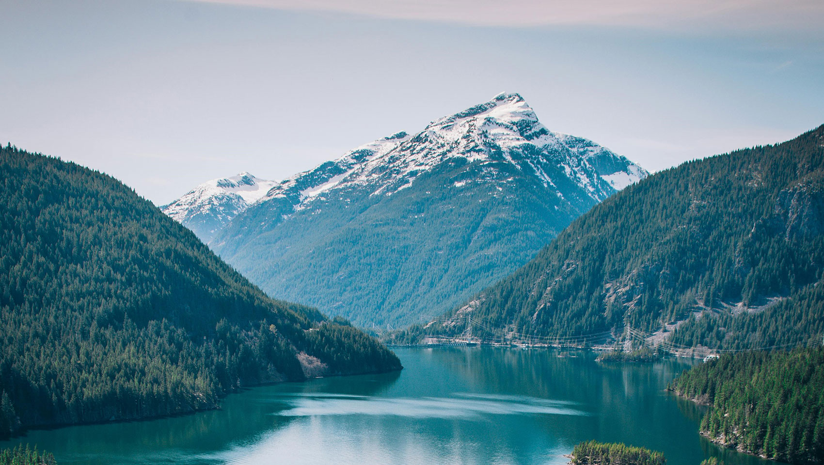 lake and mountain view