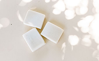 bars of soap on a table