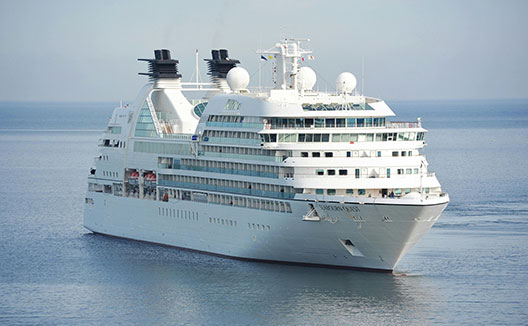 cruise ship out in the water